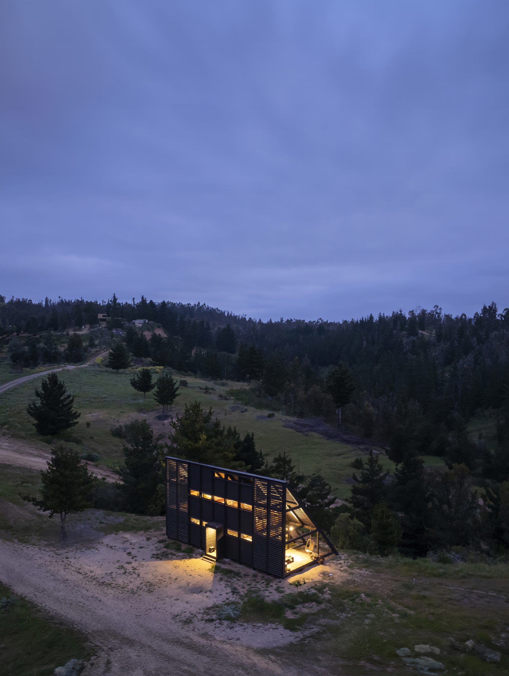 maison contemporaine 80m2 Refugio 45 par Gonzalo Rufin Arquitectos