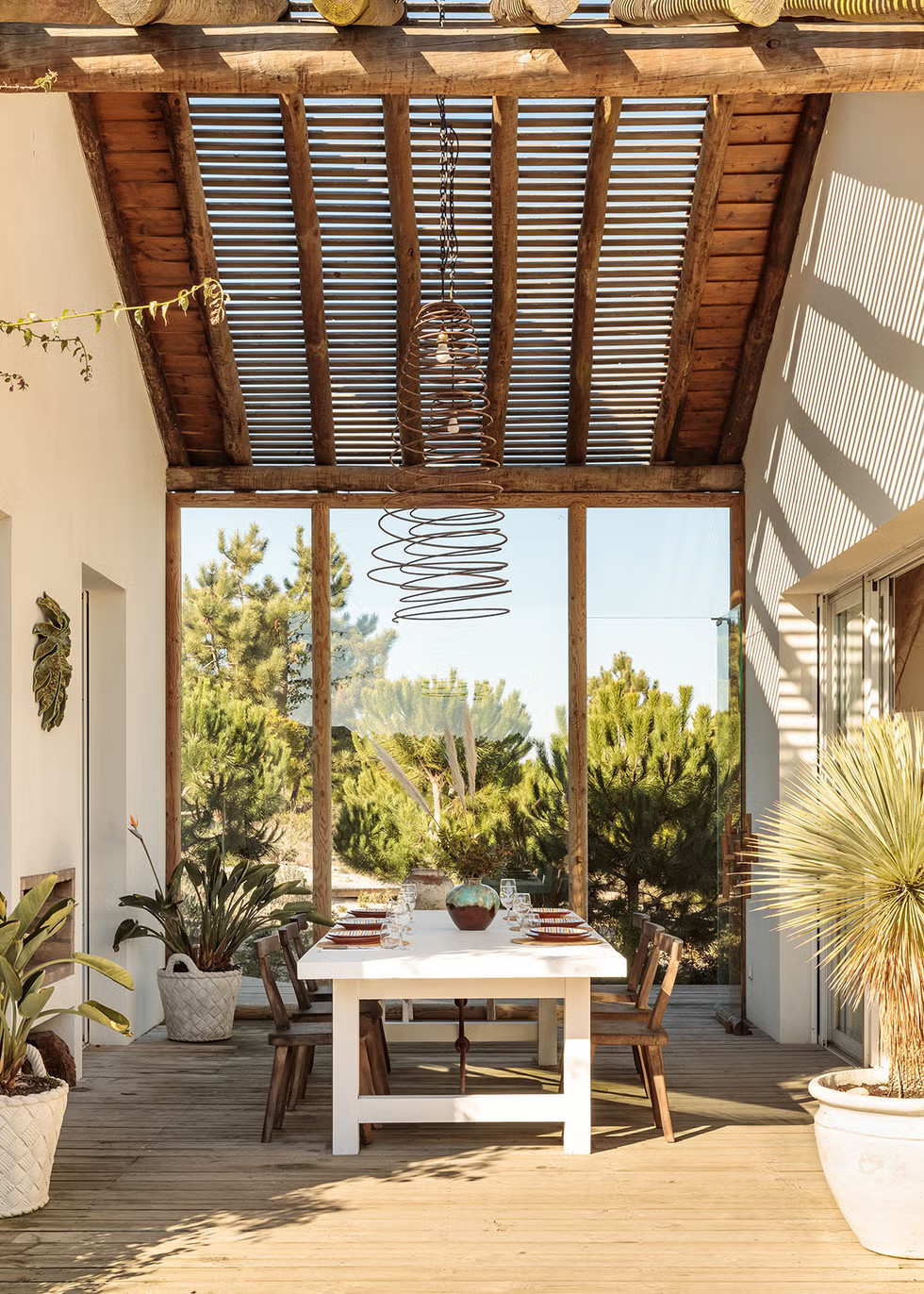terrasse couverte maison Comporta