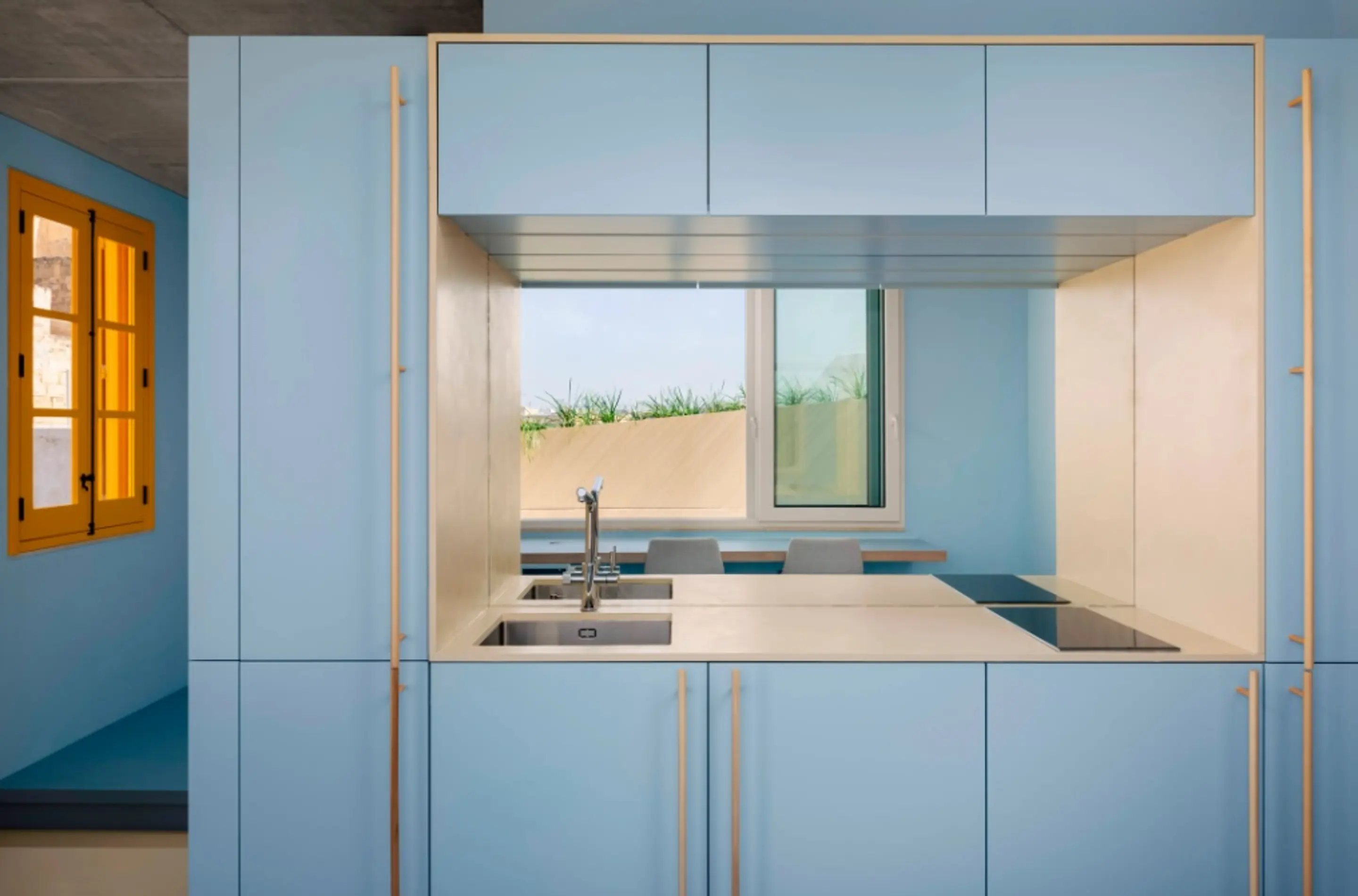 cuisine design bleue