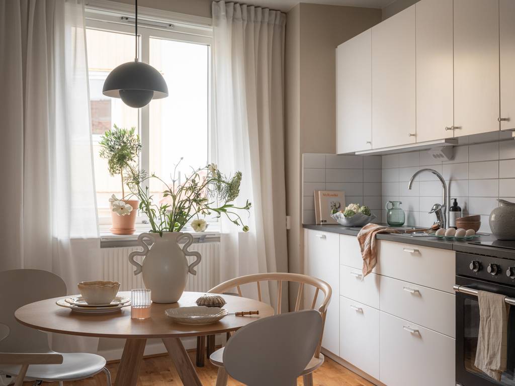 cuisine avec espace repas studio 42m2 décoration scandinave cuisine avec espace repas studio 42m2 décoration scandinave