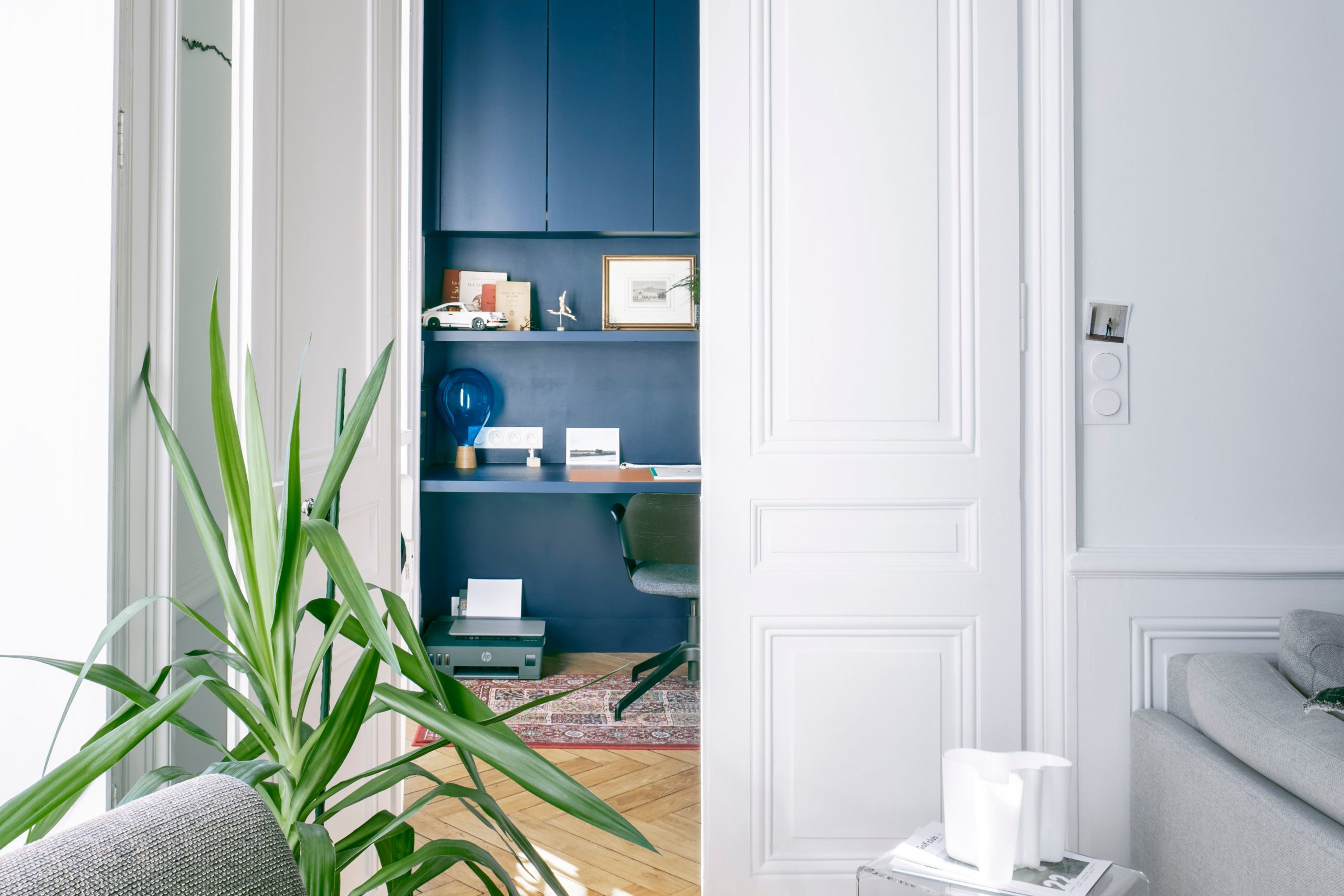 chambre bleue avec espace bureau chambre bleue avec espace bureau