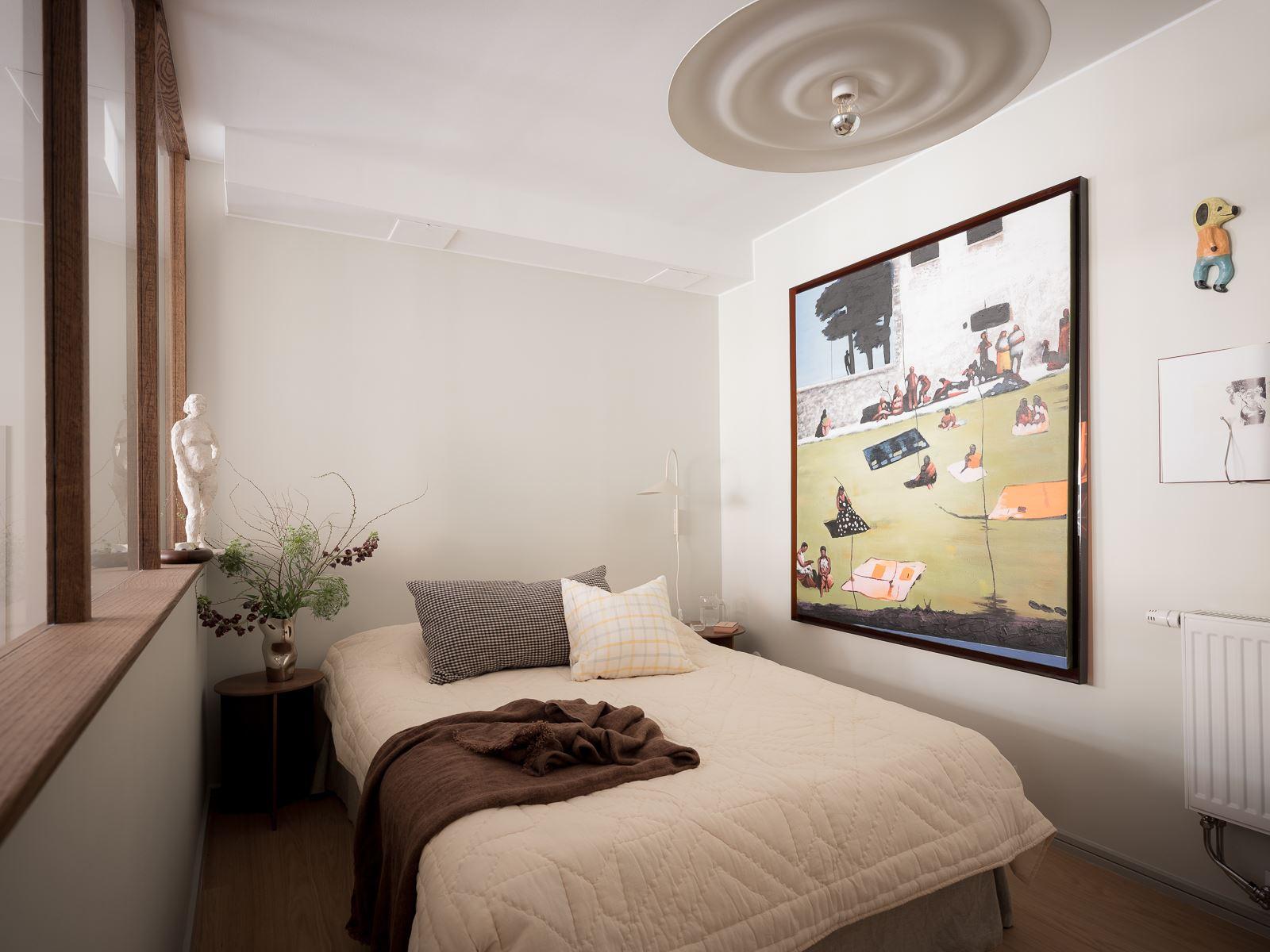 chambre en second jour avec verrière bois