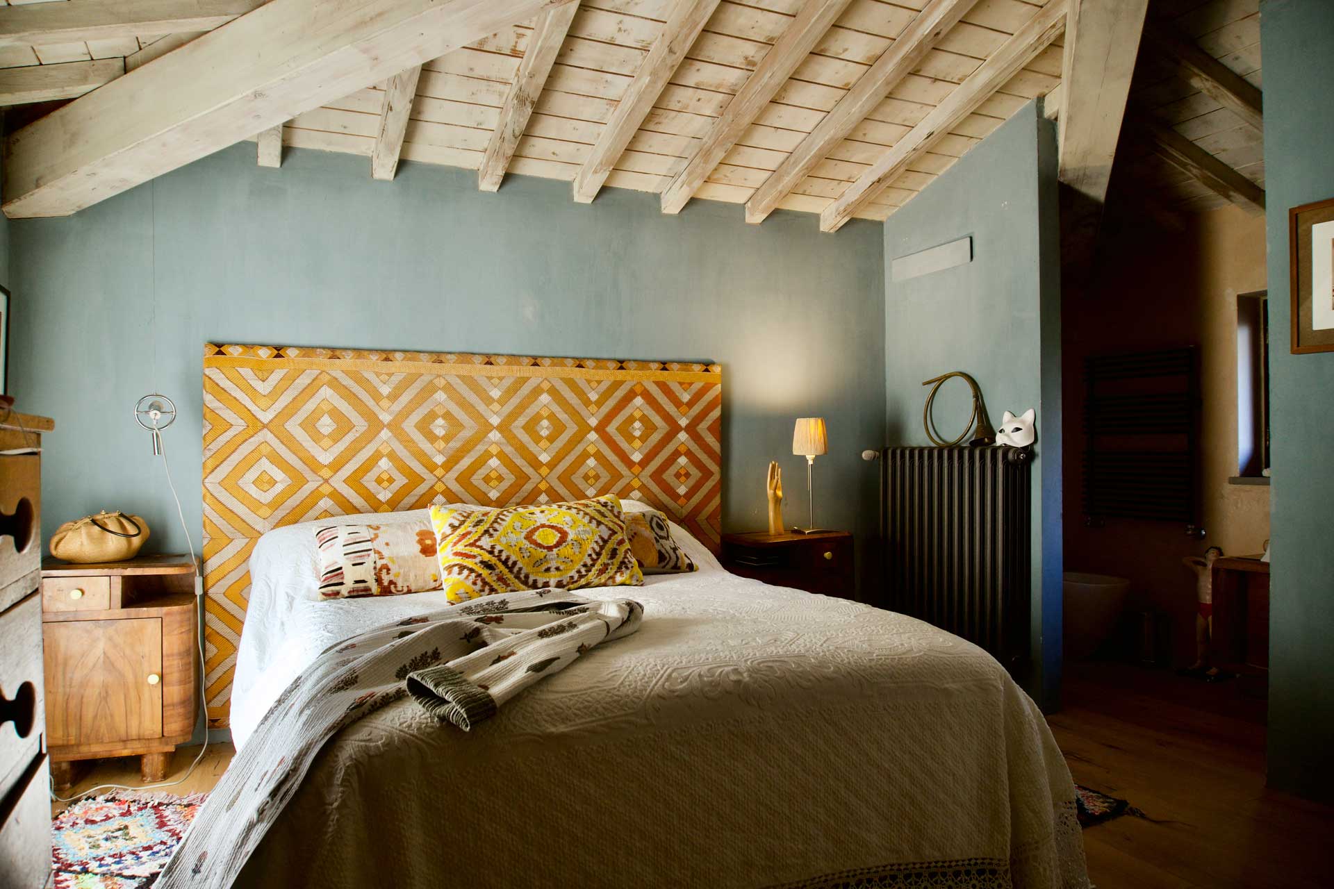 chambre avec poutres Il Fienile