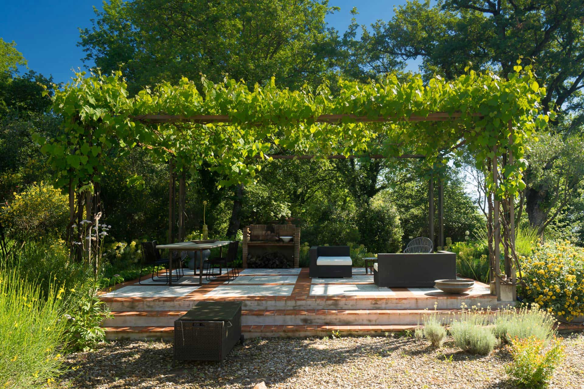 pergola maison ancienne Toscane Il Fienile