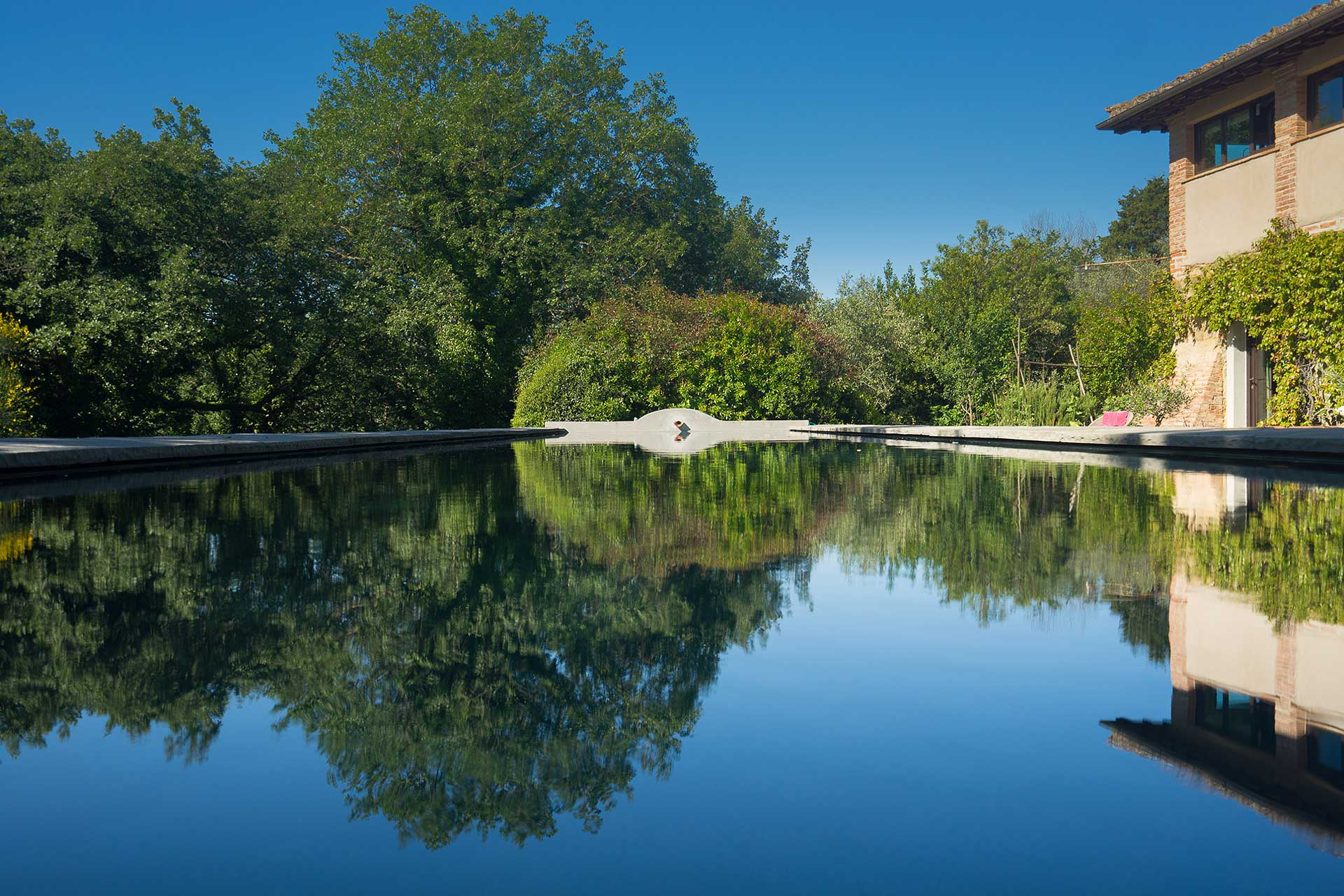 piscine terrasse maison ancienne Toscane Il Fienile