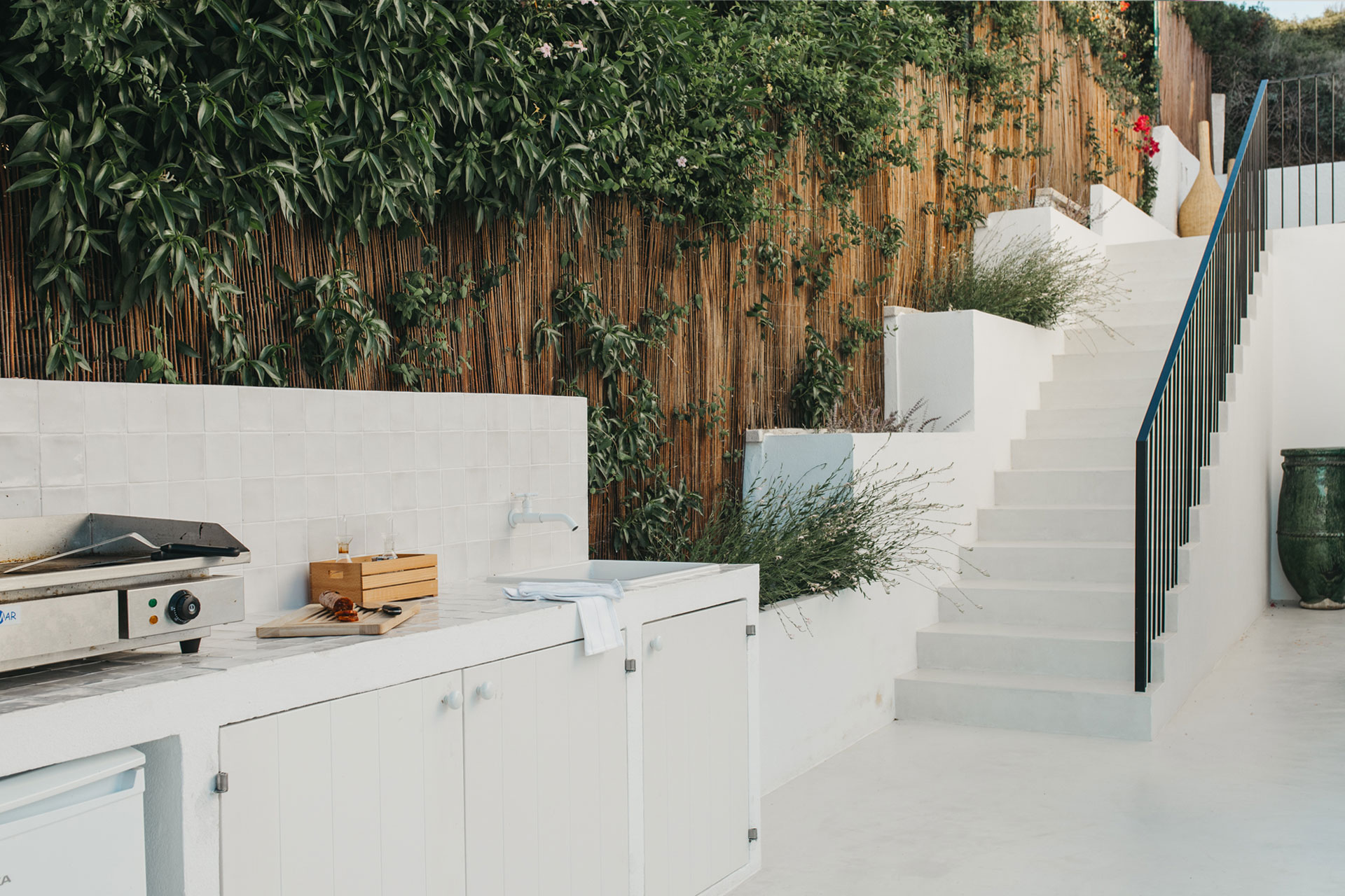 terrasse avec cuisine d'été 