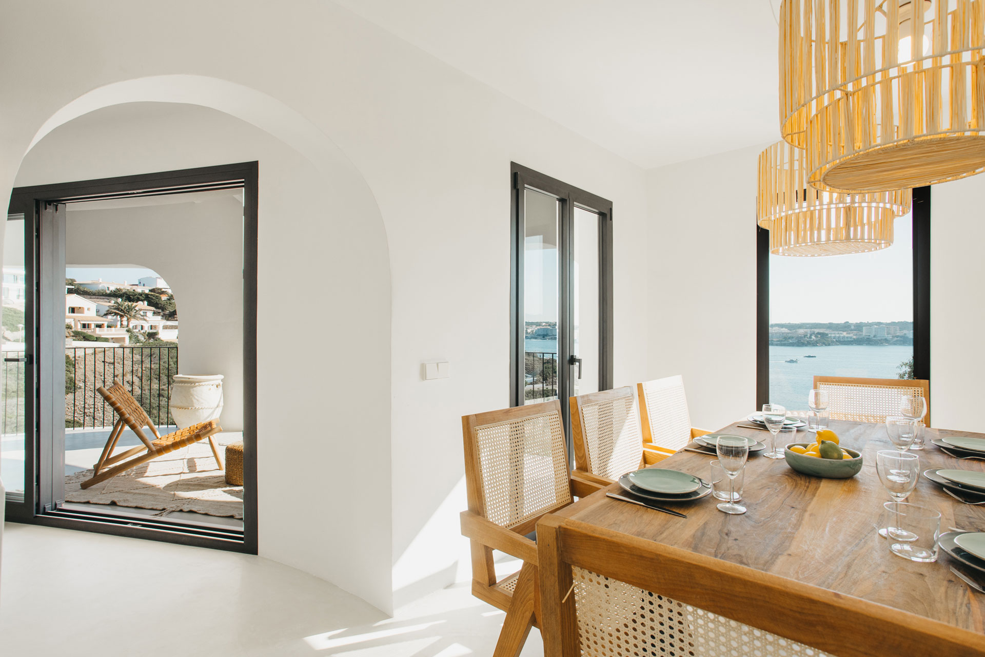 salle à manger décoration naturelle maison Minorque