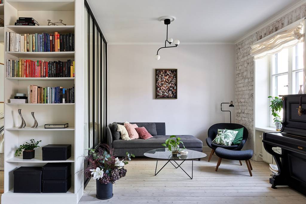 salon et chambre en second jour appartement 46m2