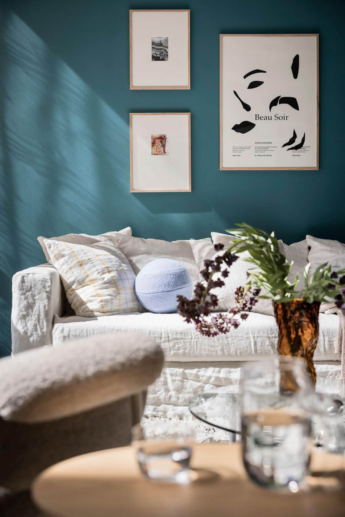 salon bleu canard décoration scandinave salon bleu canard décoration scandinave
