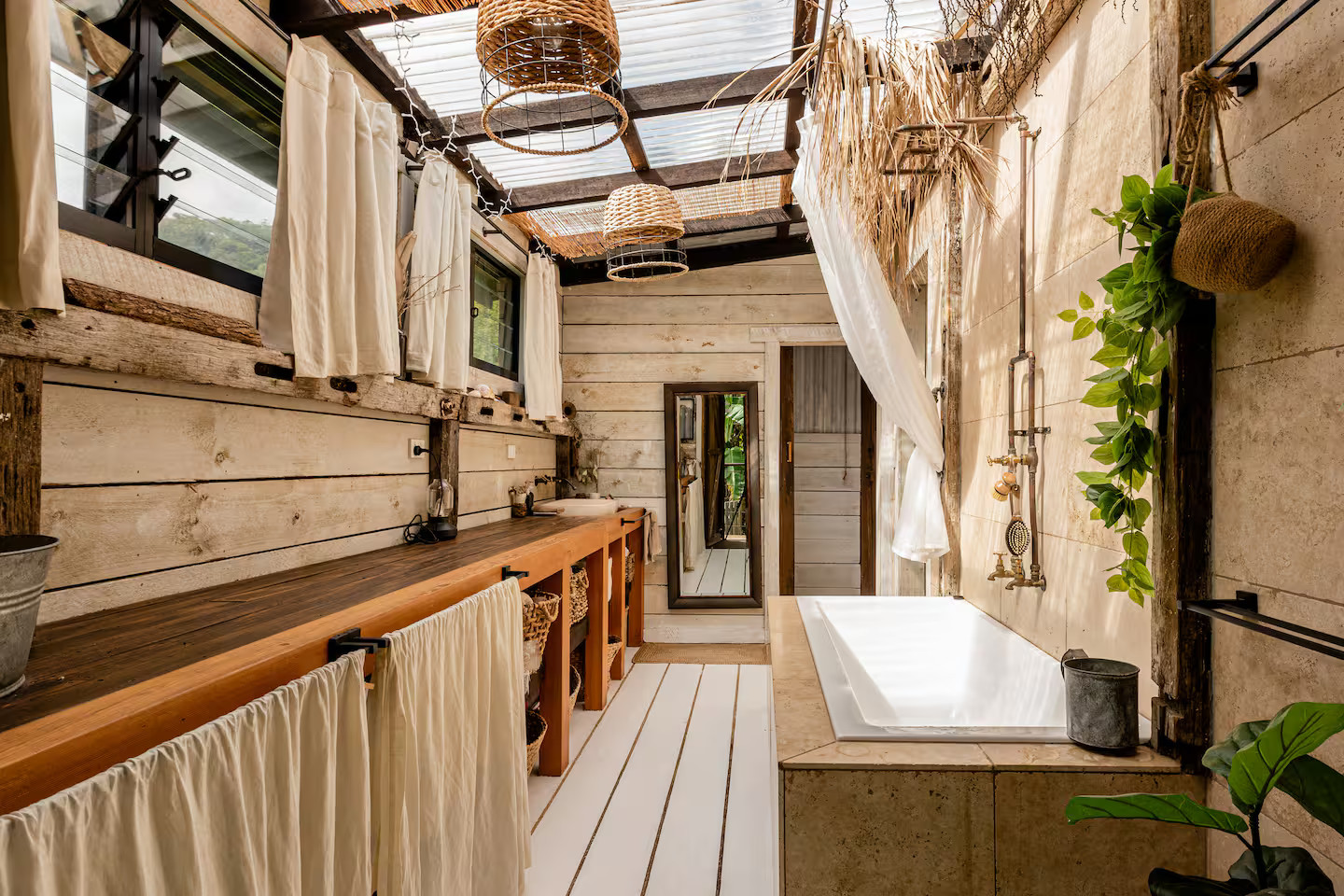 salle de bain rustique Hillview Dairy