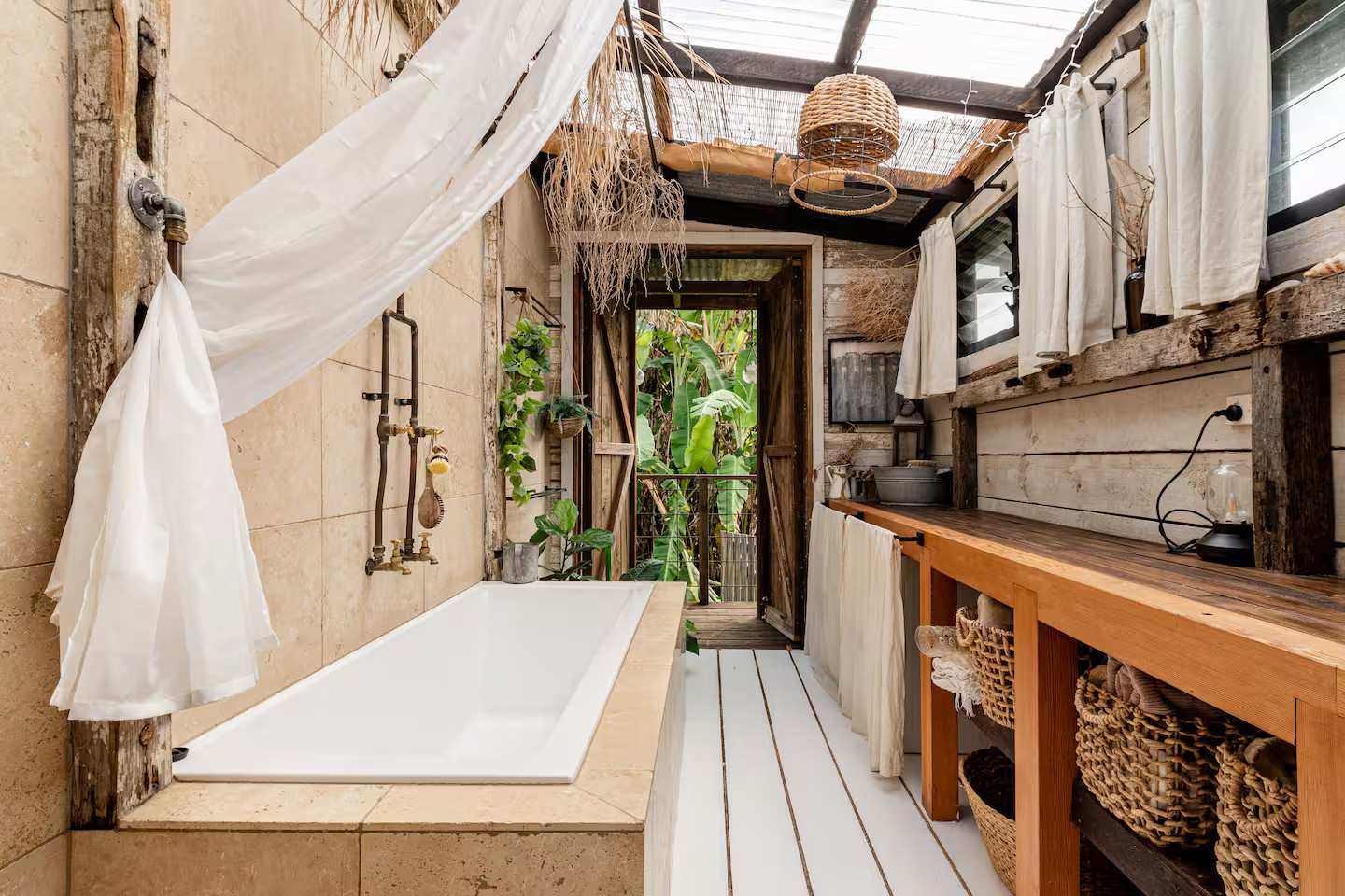 salle de bain rustique Hillview Dairy