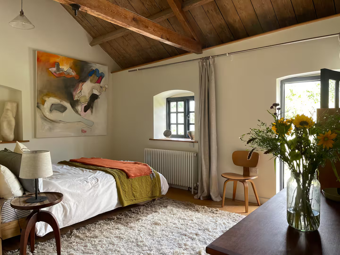 chambre décoration rustique chic ancienne grange rénovée Arthouse