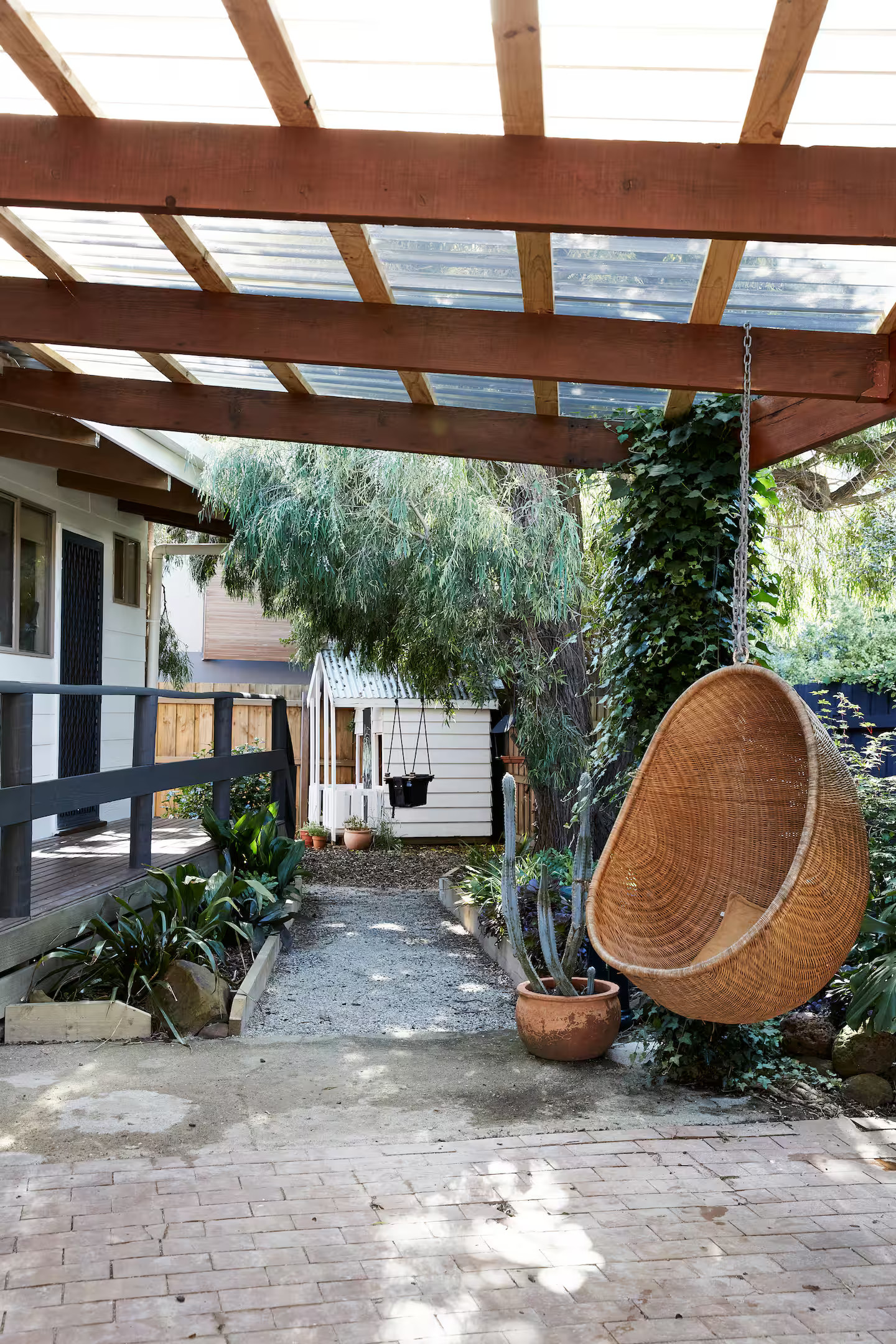 terrasse avec pergola bois The Hideway Shack terrasse avec pergola bois The Hideway Shack
