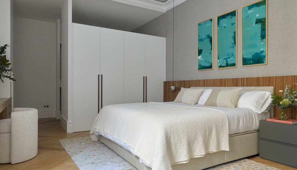 chambre avec dressing décoration contemporaine
