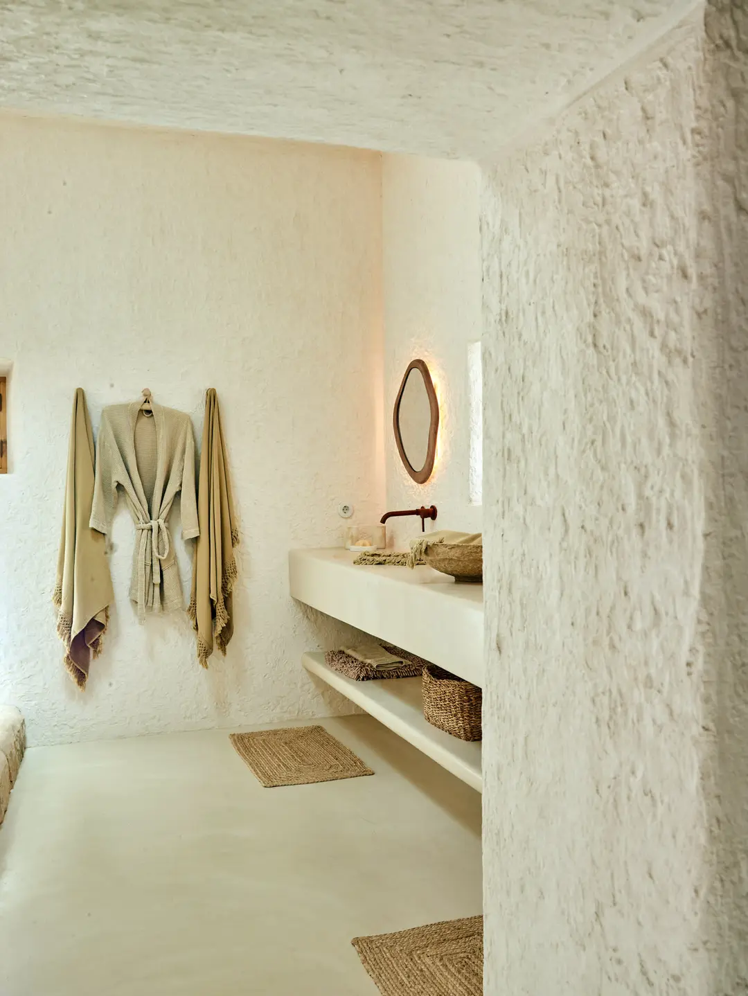salle de bain décoration rustique chic