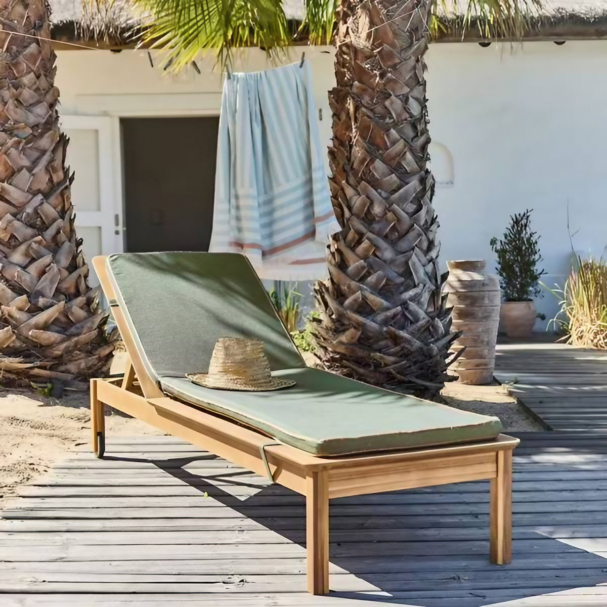 bain de soleil en bois nouvelle collection Alinea Comporta