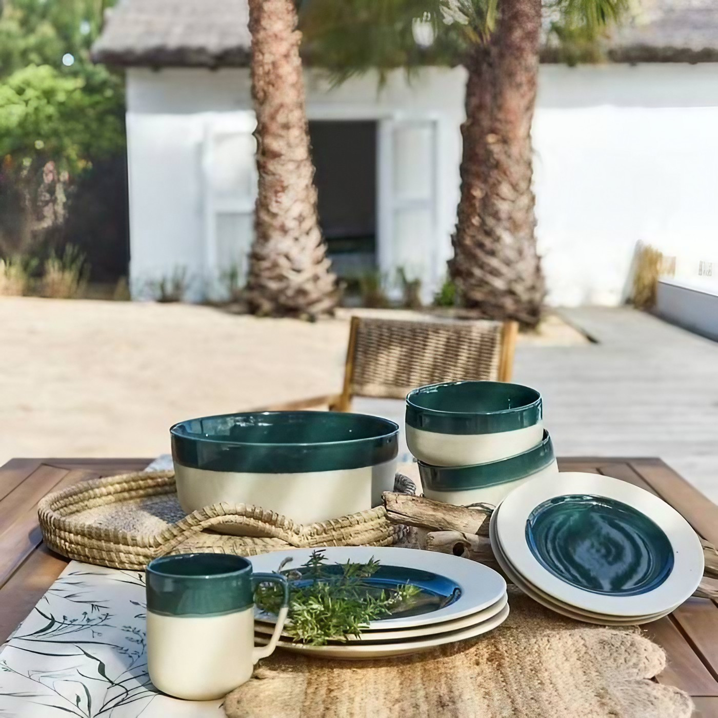 table vaisselle nouvelle collection Alinea Comporta