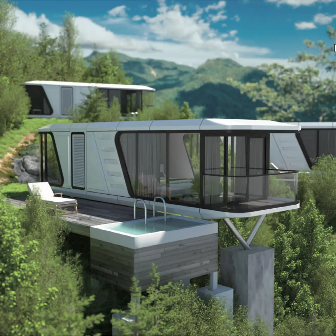 petite maison capsule préfabriquée petite maison capsule préfabriquée