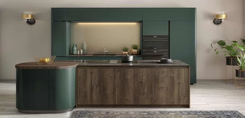 cuisine verte design Cuisine Plus