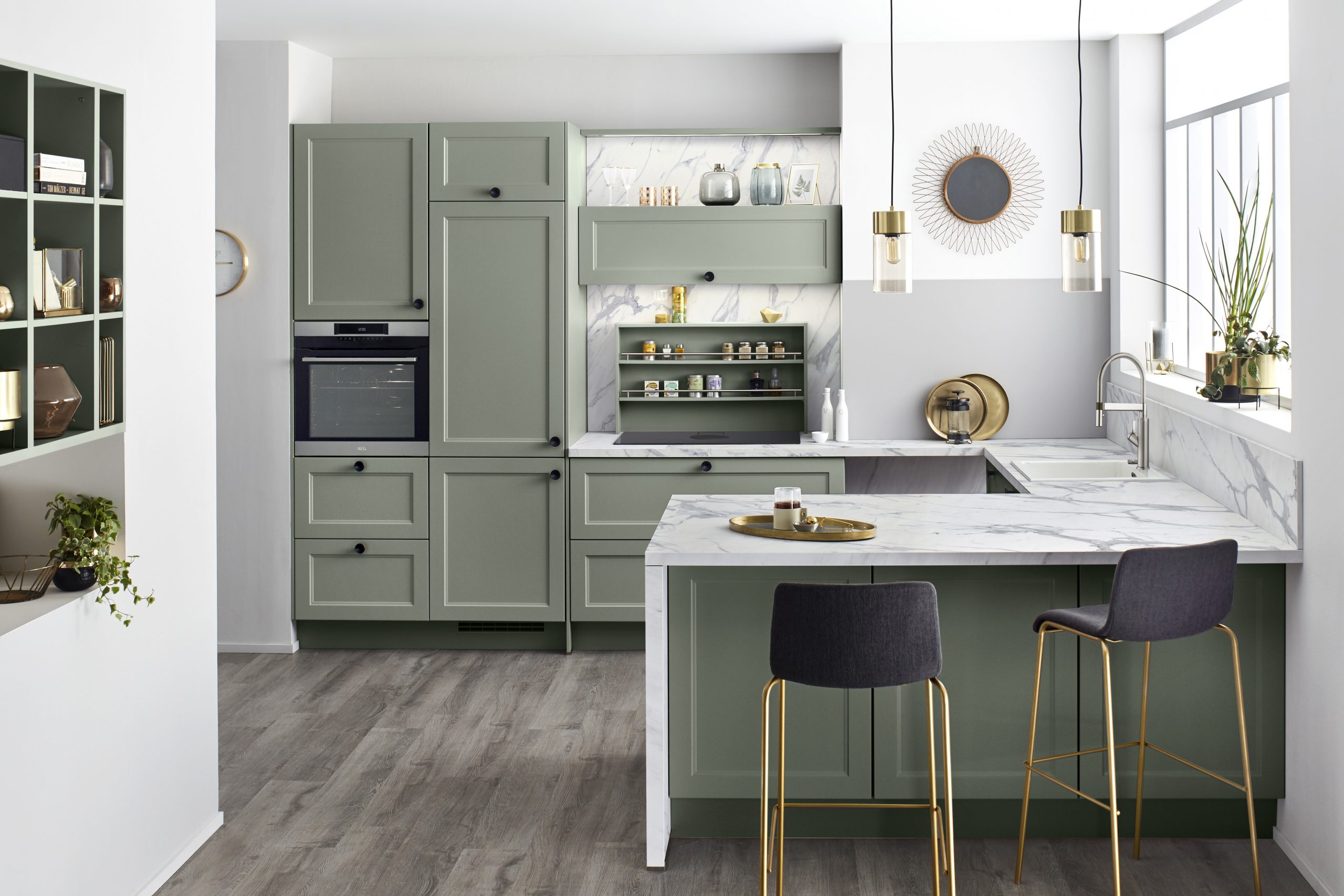 cuisine verte style campagne Cuisine Plus