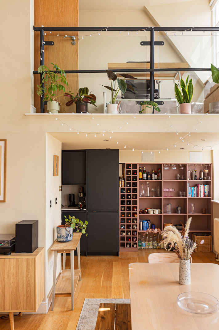 salon avec mezzanine duplex 84m2 Londres salon avec mezzanine duplex 84m2 Londres