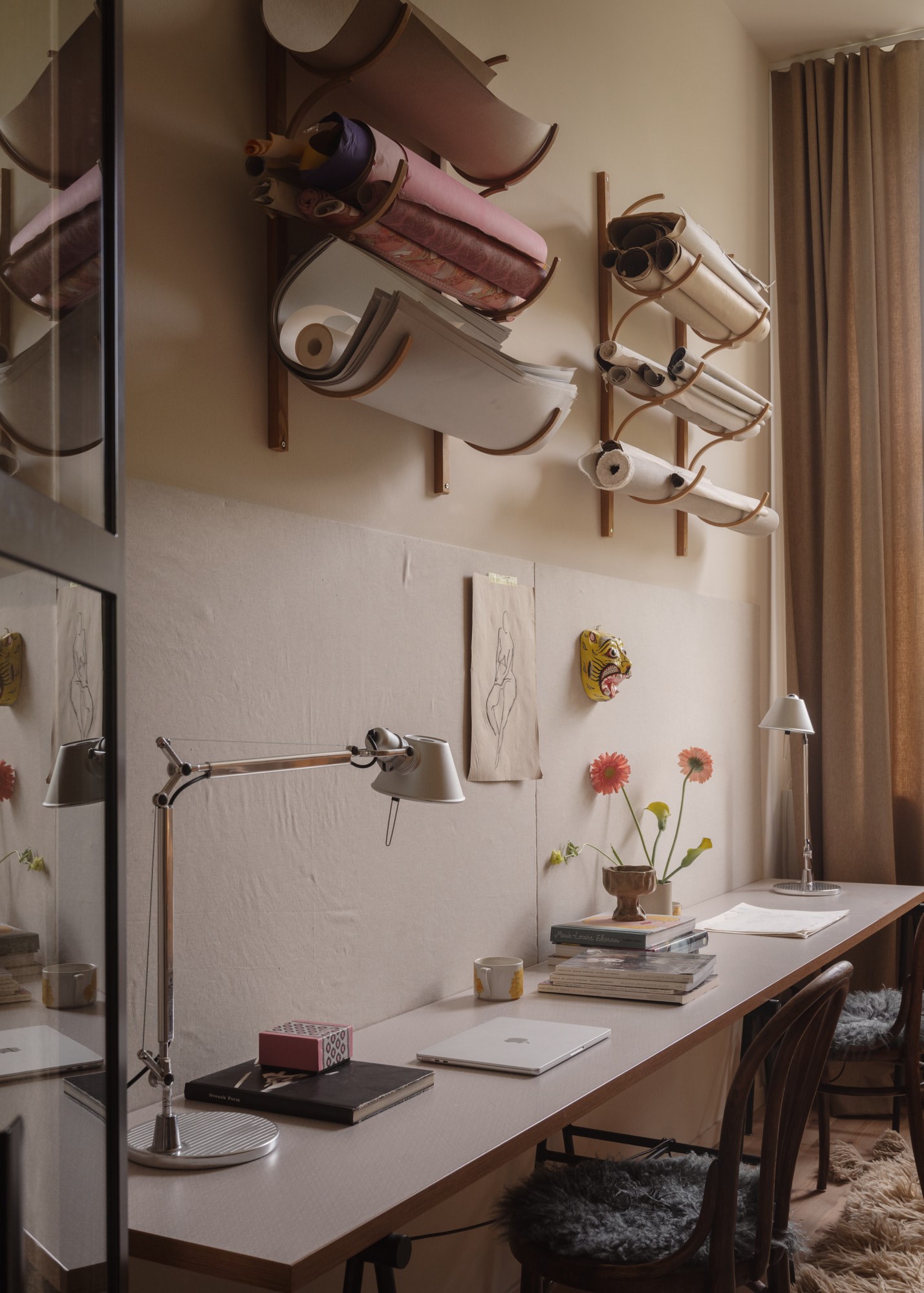 bureau avec porte verrière