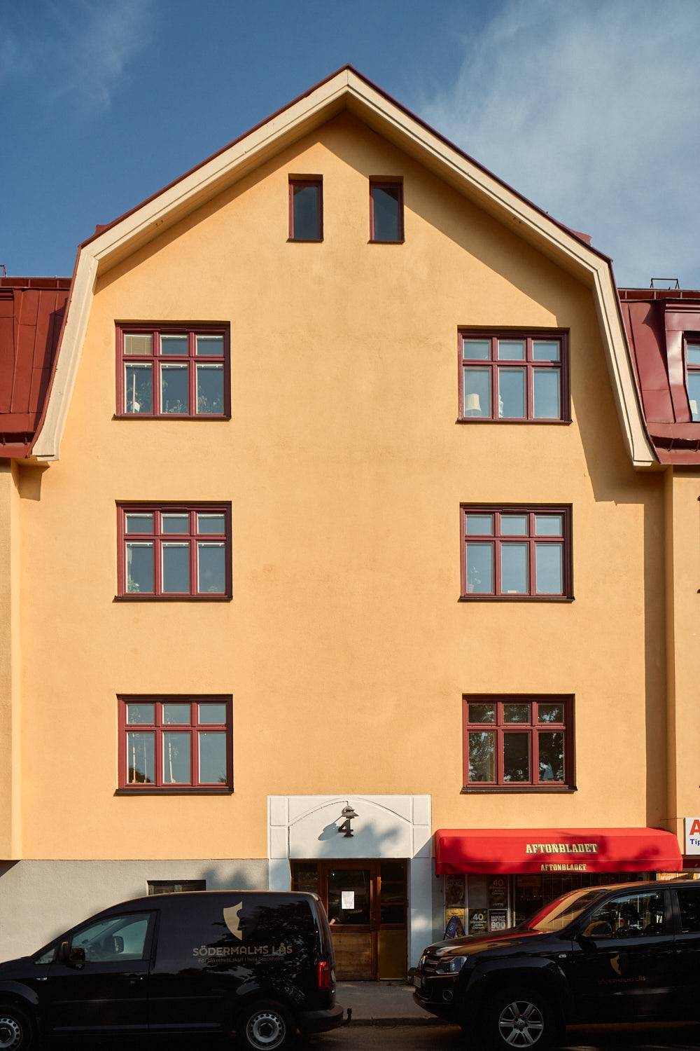 immeuble Suède façade jaune 1911 immeuble Suède façade jaune 1911