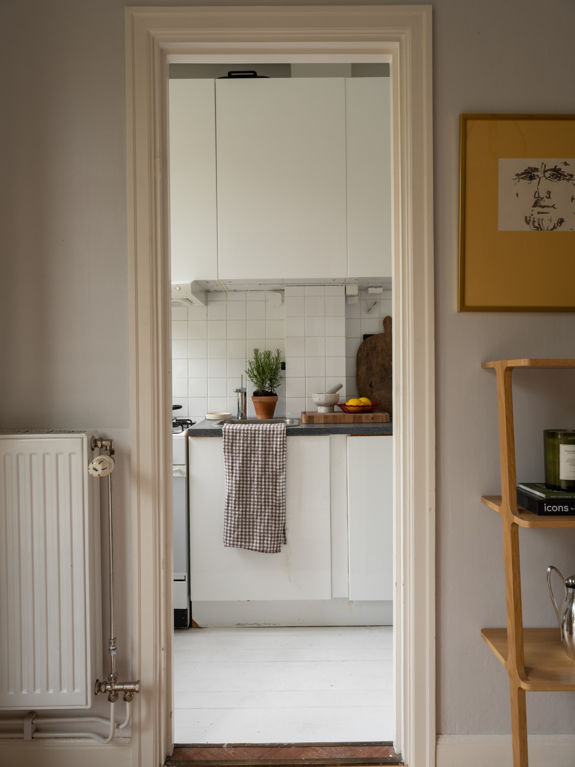 cuisine blanche fermée