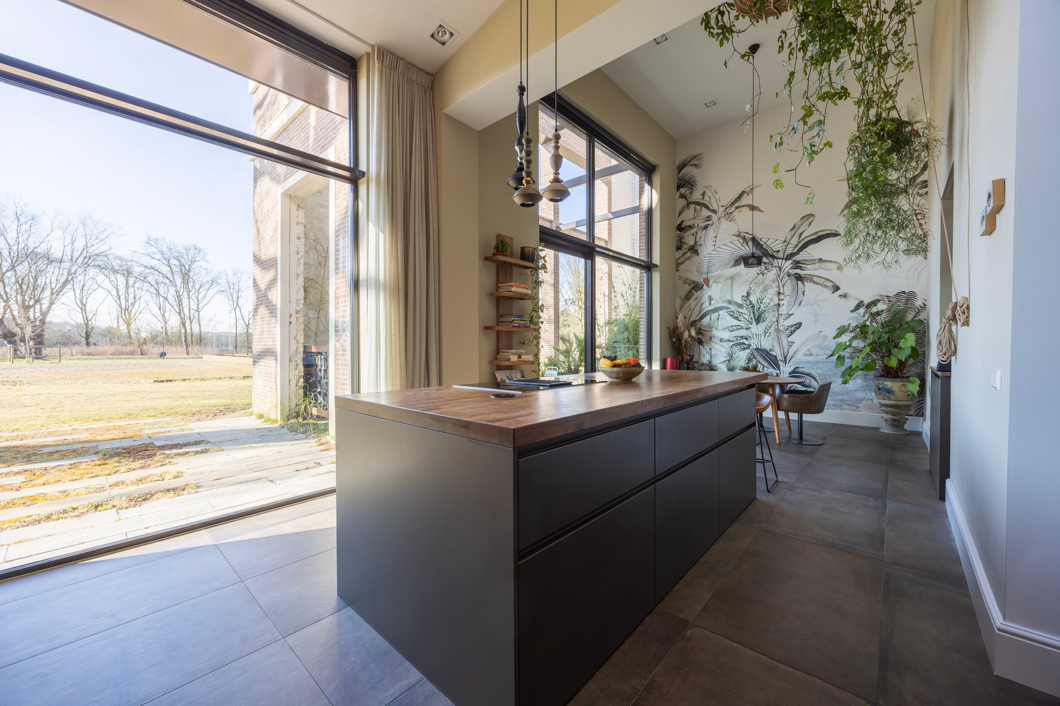 cuisine design avec salle à manger sur terrasse décoration contemporaine cuisine design avec salle à manger sur terrasse décoration contemporaine