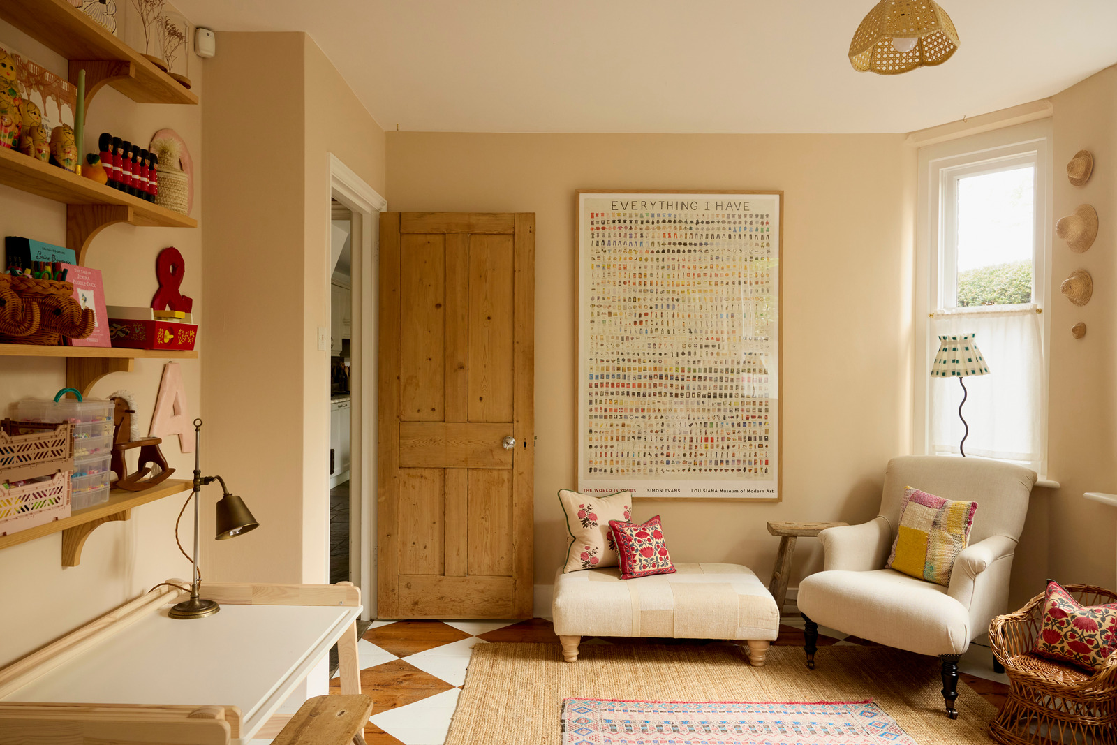 chambre décoration rustique chic maison anglaise