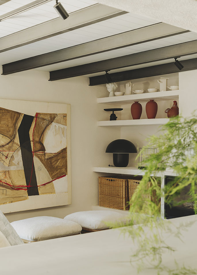 salon maison en pierres rénovée