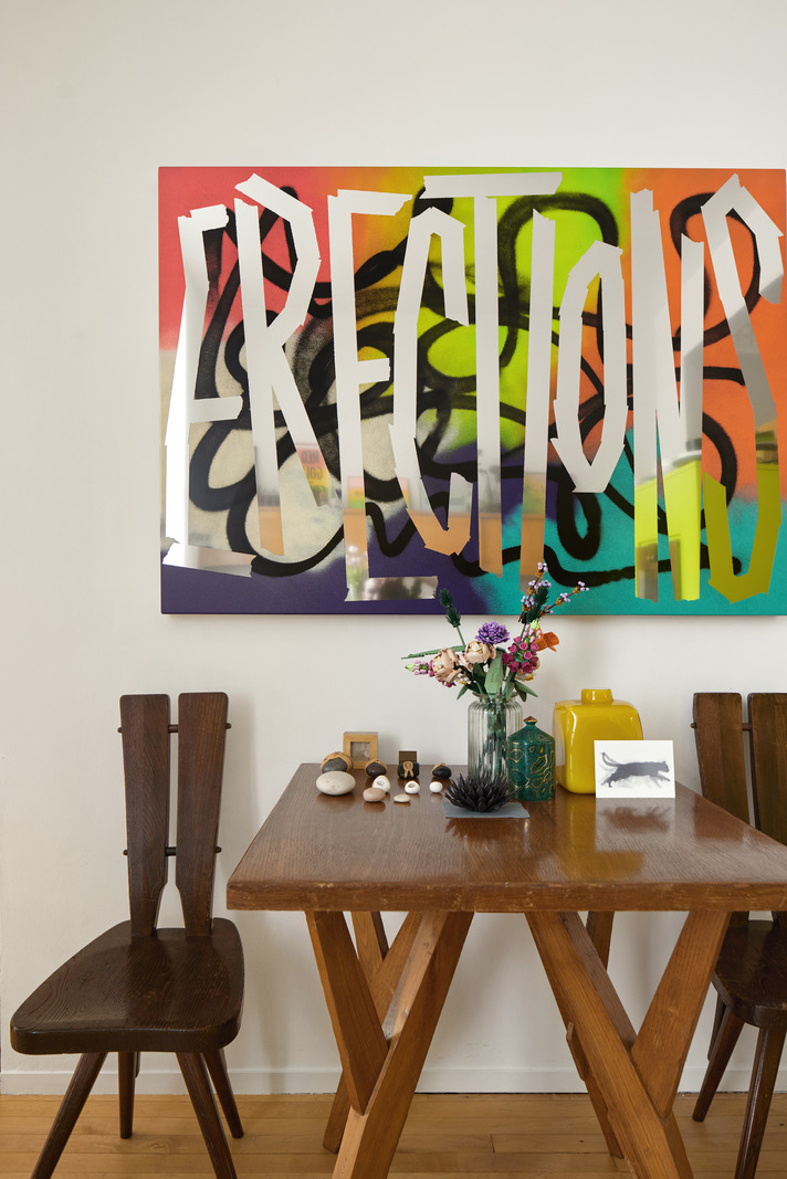 coin repas décoration vintage duplex au design original Londres