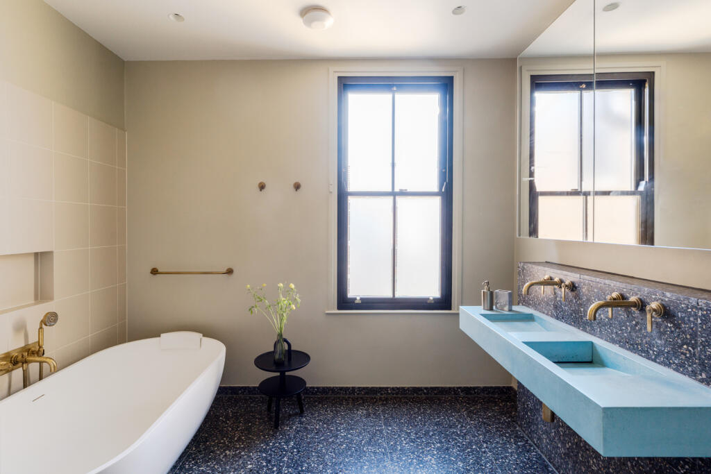 salle de bain design terrazzo