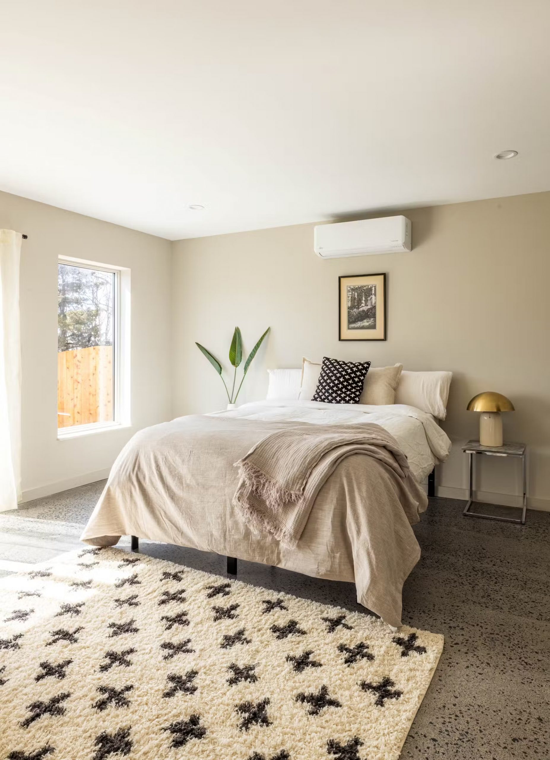chambre décoration beige