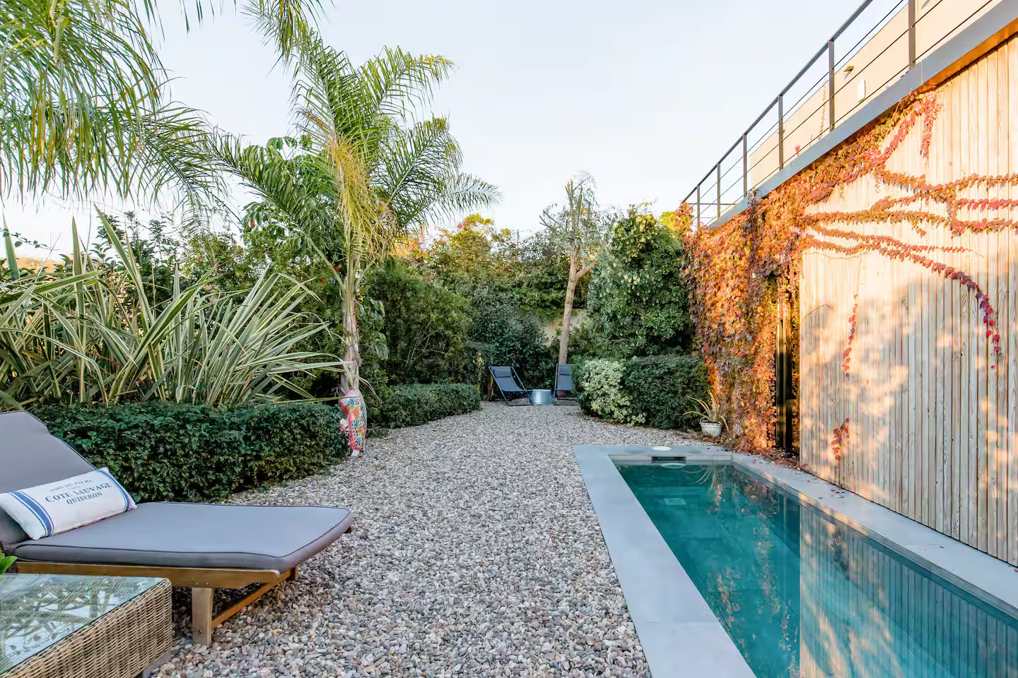 jardin avec piscine maison architecte