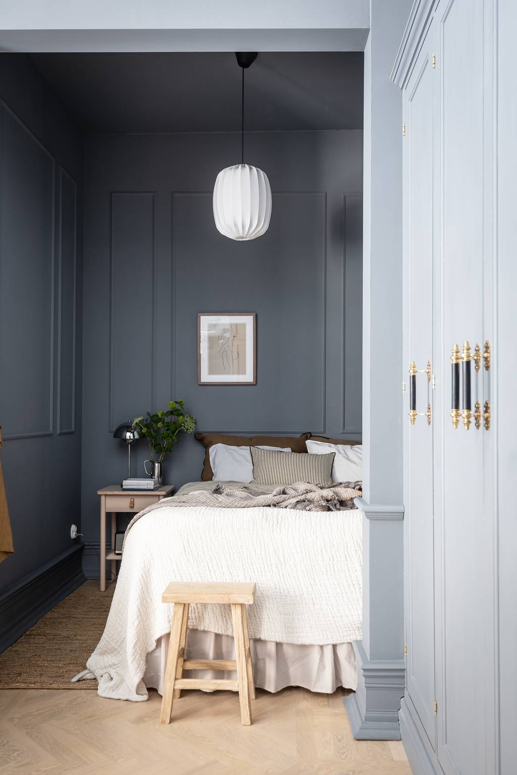 chambre dans alcôve studio classique chic décoration scandinave chambre dans alcôve studio classique chic décoration scandinave
