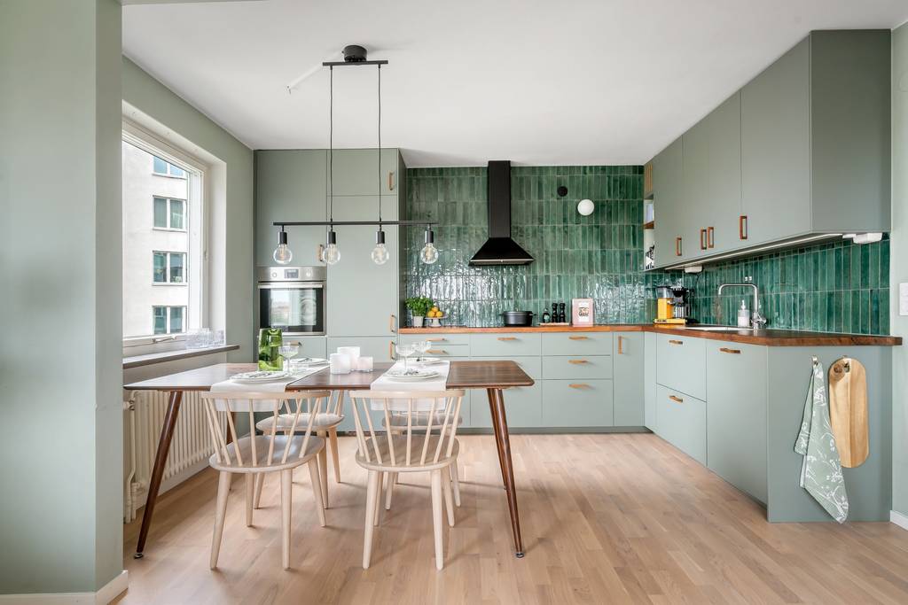 cuisine décoration scandinave verte cuisine décoration scandinave verte