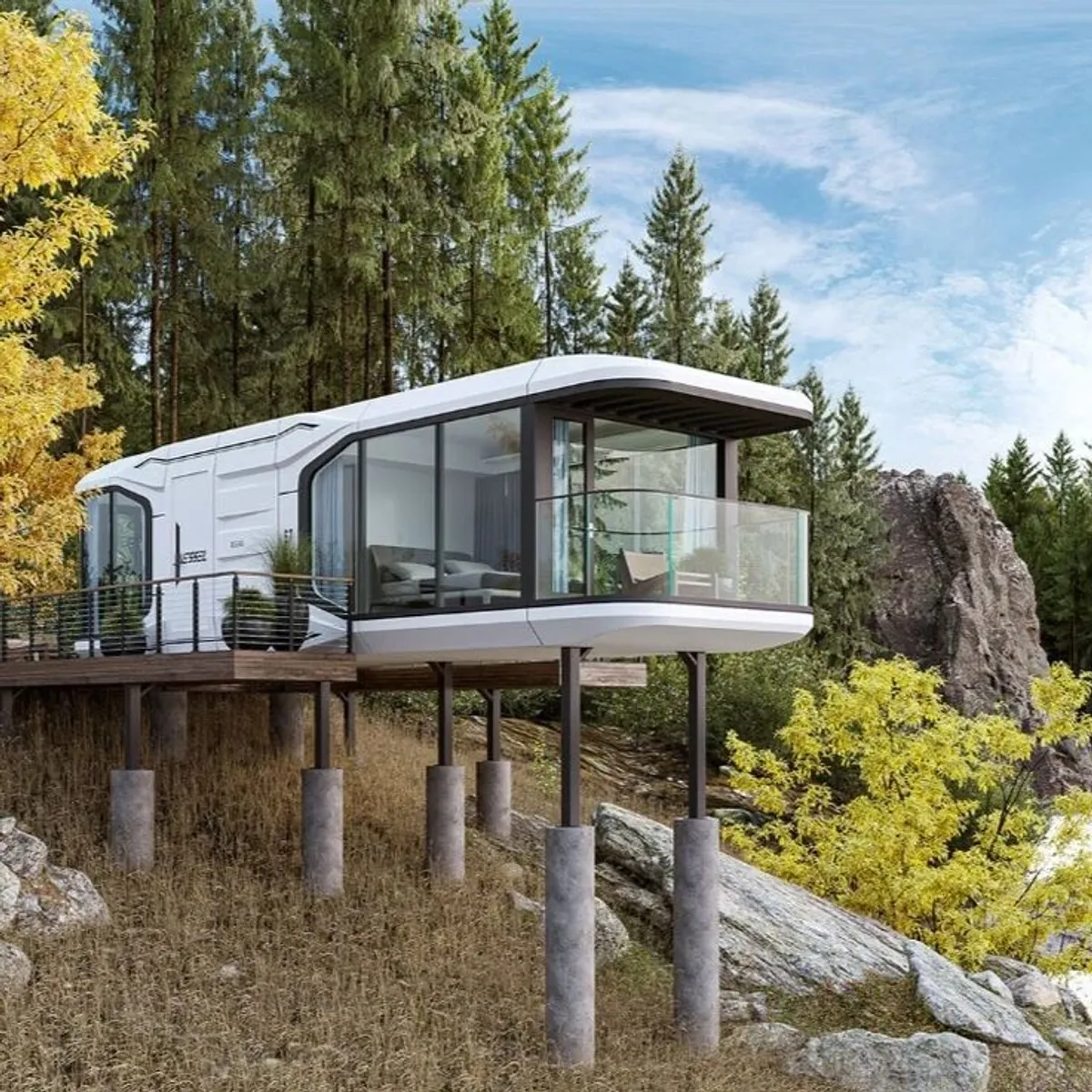 petite maison capsule préfabriquée petite maison capsule préfabriquée
