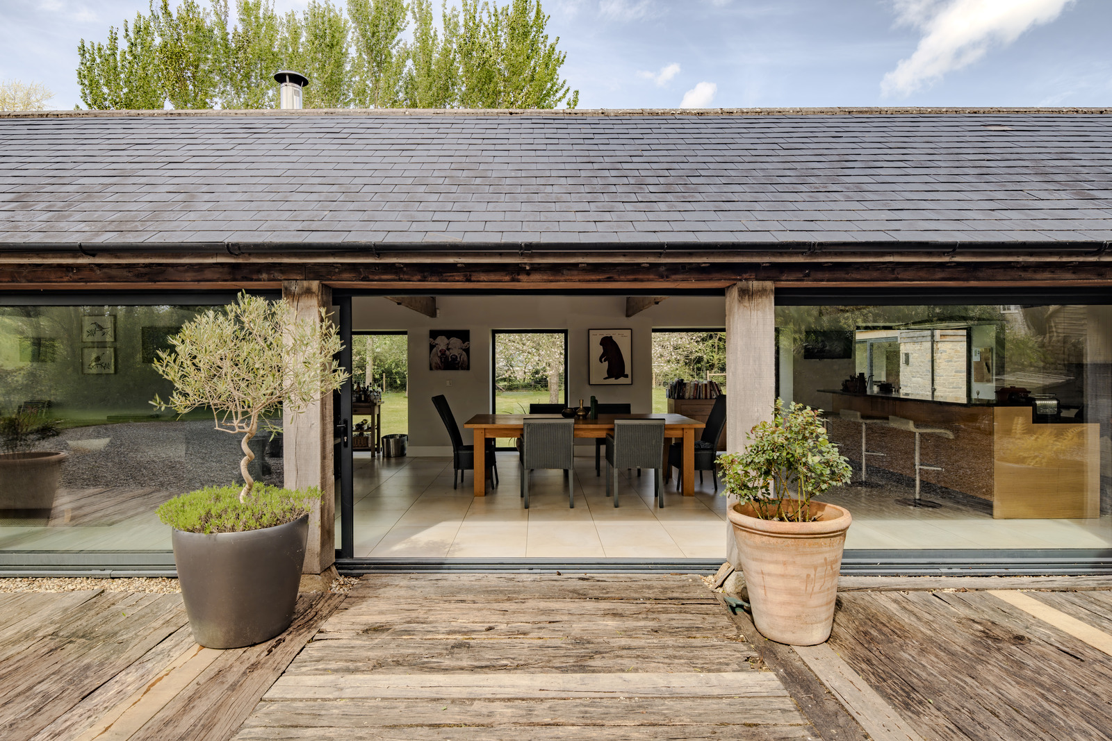 terrasse maison contemporaine