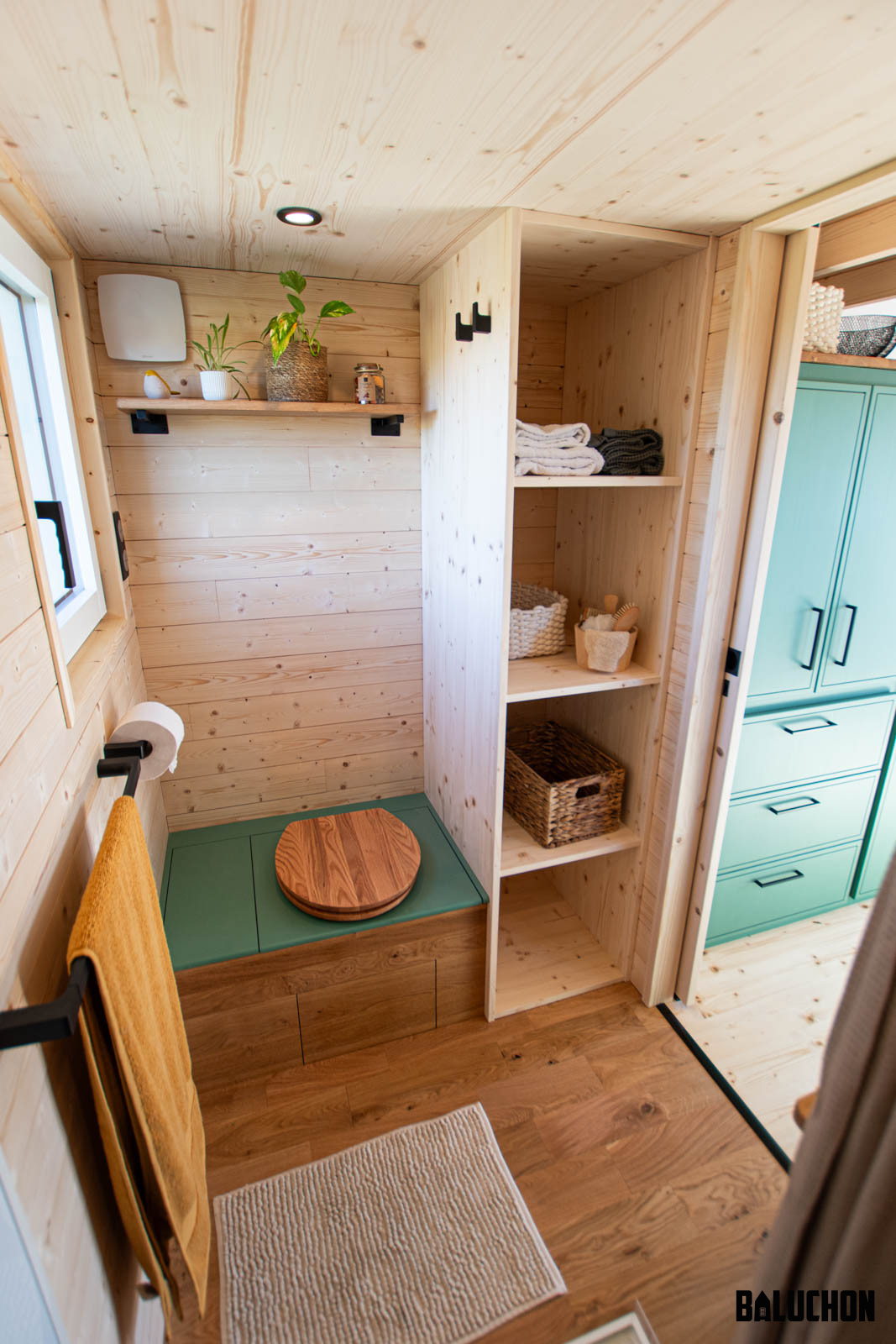 intérieur mini maison mobile Baluchon