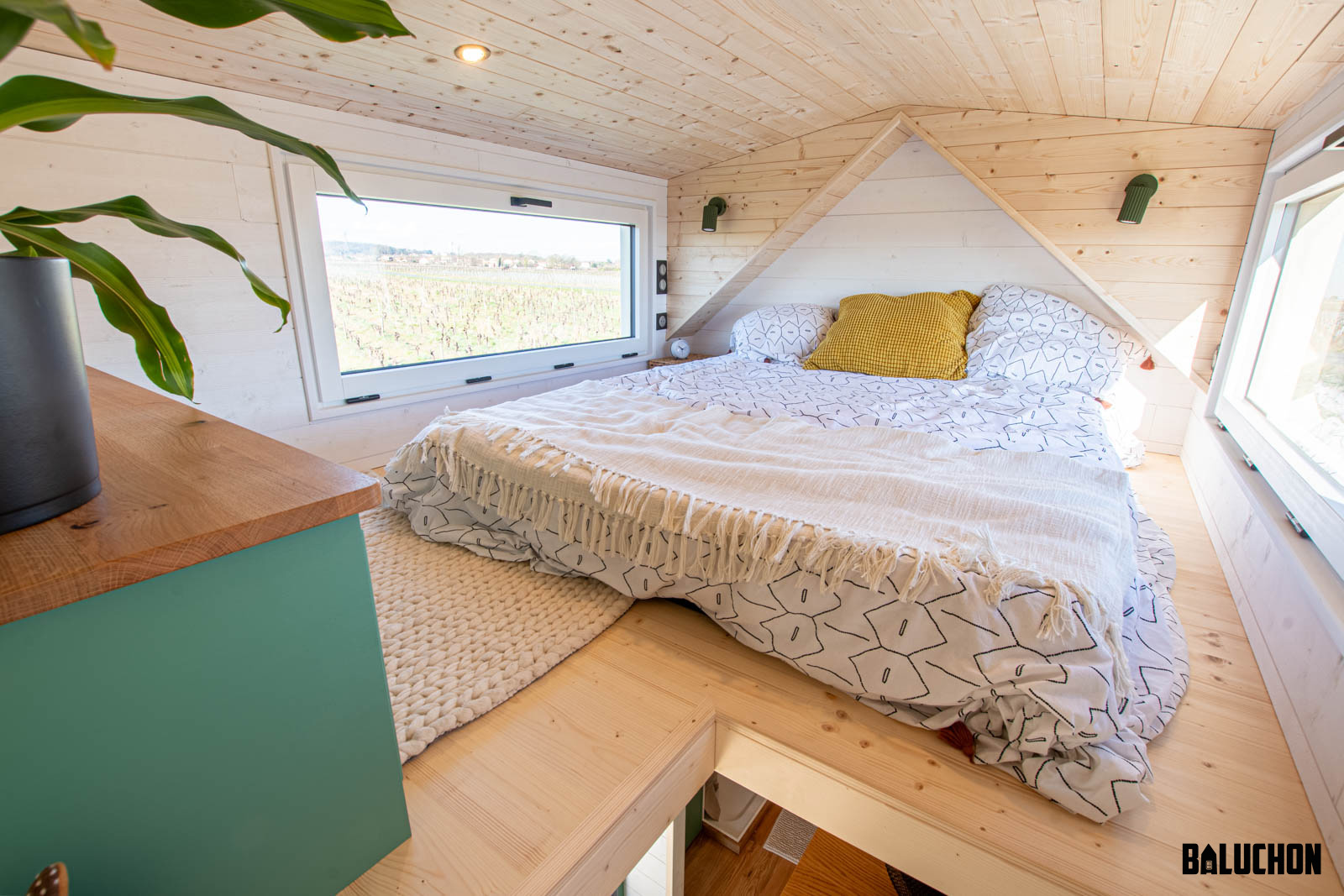 intérieur mini maison mobile Baluchon