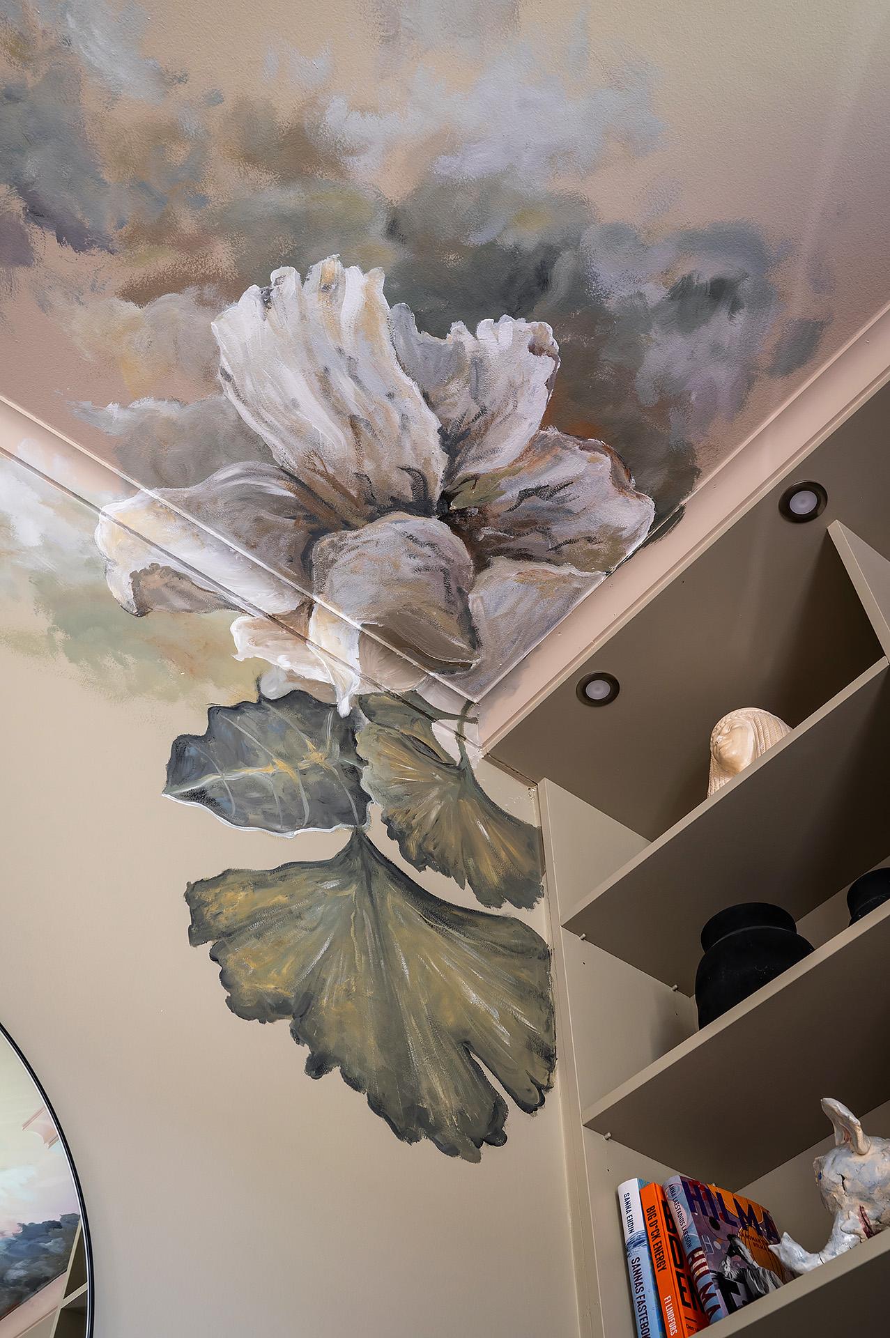 salon avec plafond peint scènes de la nature décoration classique chic salon avec plafond peint scènes de la nature décoration classique chic