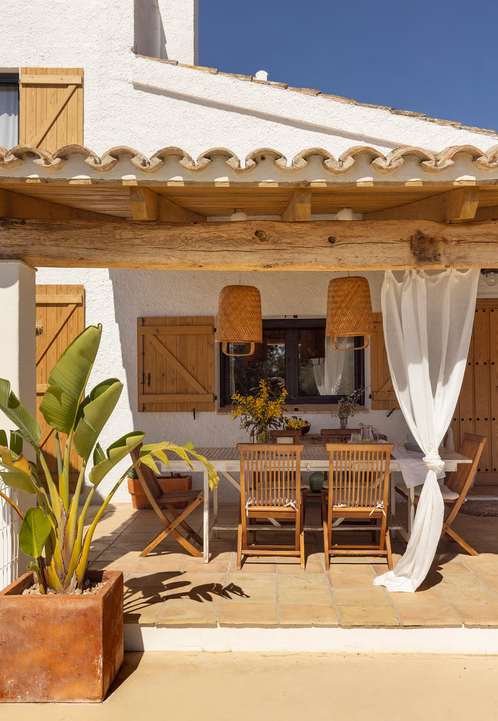 terrasse abritée avec cuisine d terrasse abritée avec cuisine d'été Sa Briseta