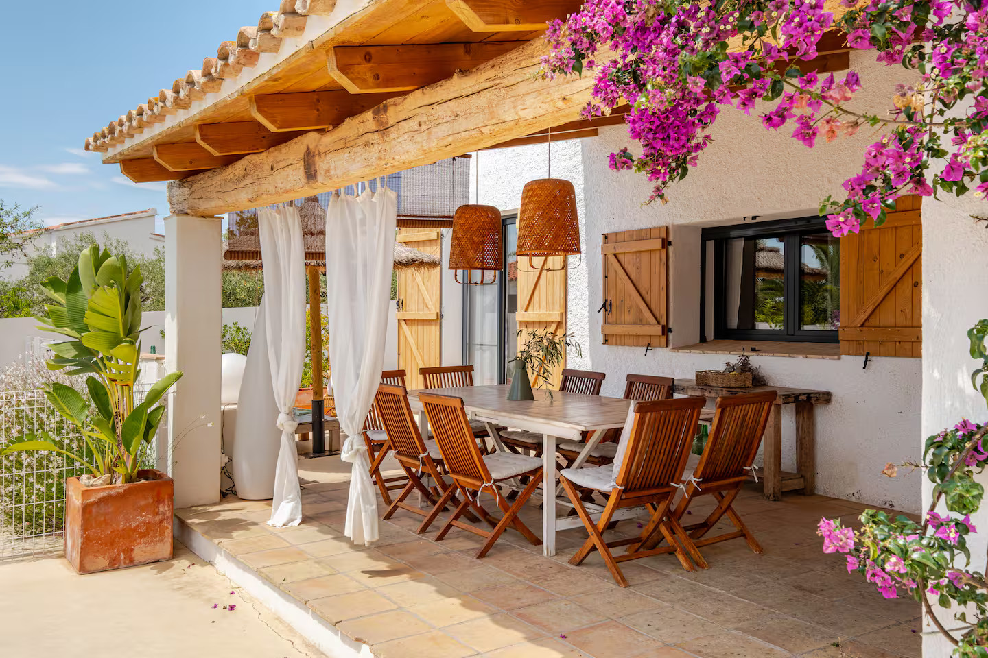 terrasse abritée Sa Briseta terrasse abritée Sa Briseta