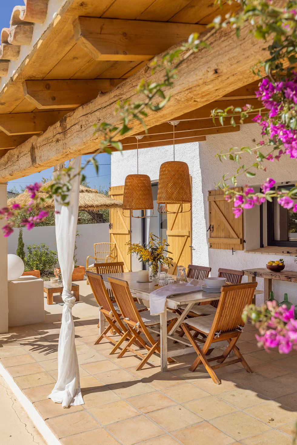 terrasse abritée Sa Briseta terrasse abritée Sa Briseta