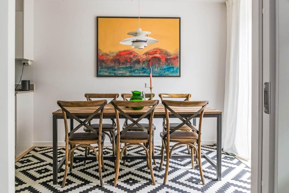 salle à manger duplex décoration scandinave