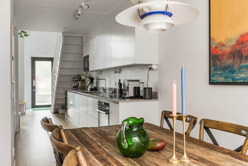 cuisine et salle à manger duplex décoration scandinave