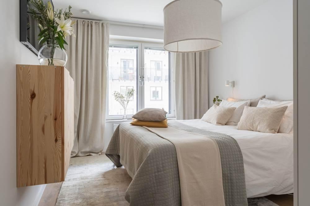 chambre décoration naturelle beige