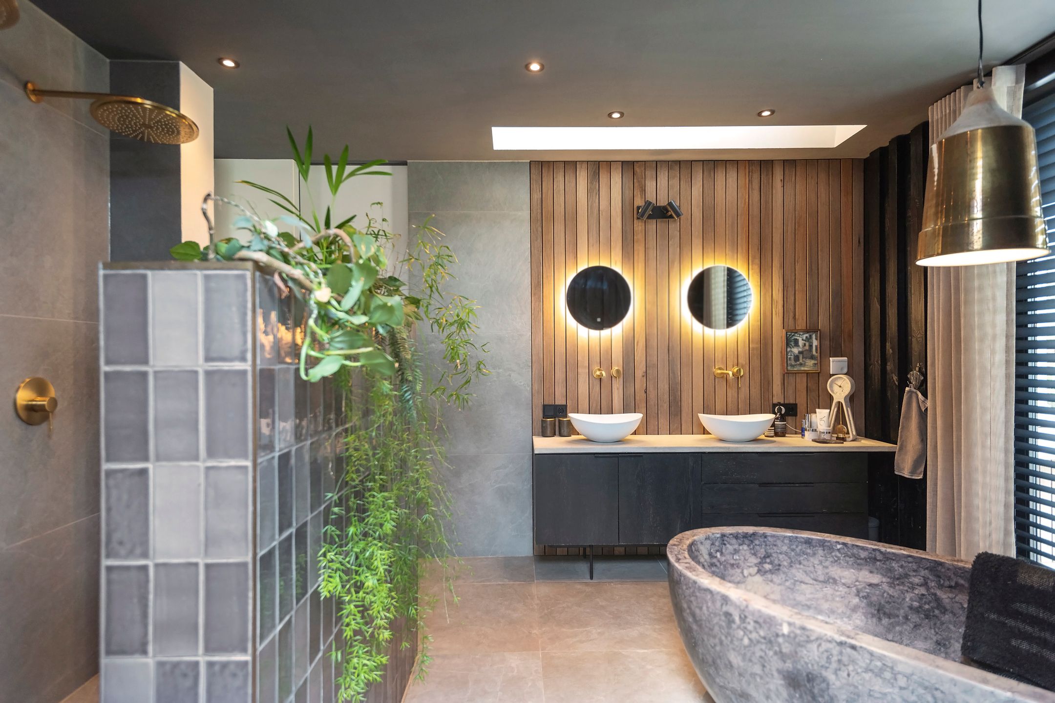 salle de bain moderne gris et bois salle de bain moderne gris et bois