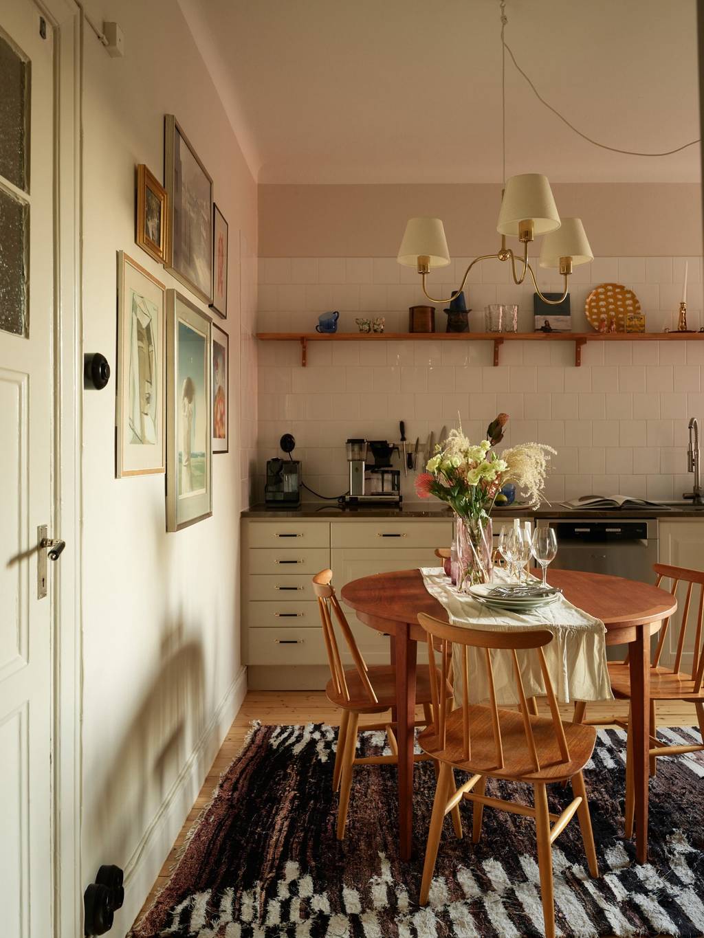 cuisine appartement vintage de 69m2